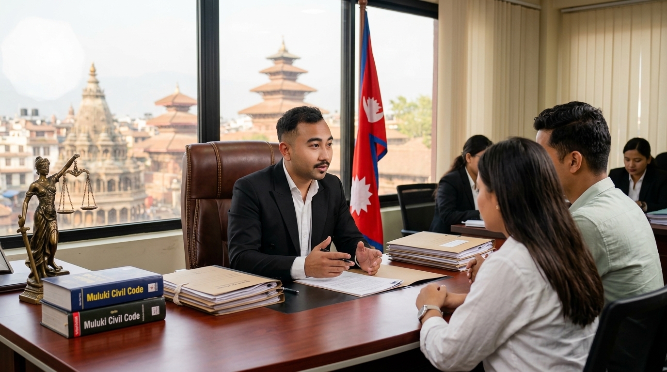 Advocate Keshar Bahadur Dahal legal consultation in Kathmandu law office